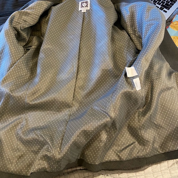 Anne Klein seperate blazer jacket gray top work - Picture 5 of 6